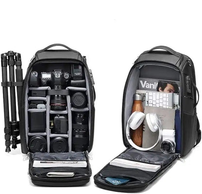 Large Capacity Camera & Laptop Backpack by Anti Spier