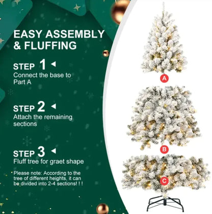 Frost Glow 5ft Flocked Tree by Anti Spier
