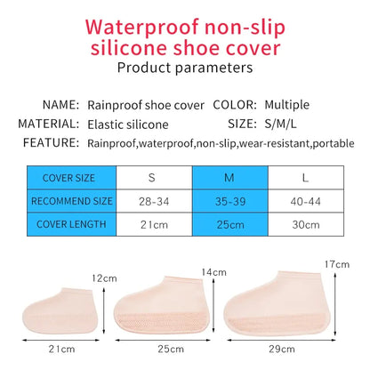 Waterproof Shoe Cover Silicone Boots by Anti Spier