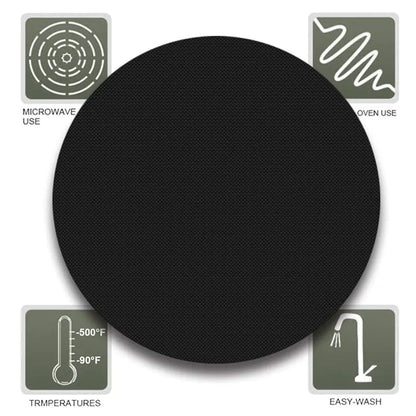 High-Temperature Non-Stick Round BBQ Mat 15.75” by Anti Spier