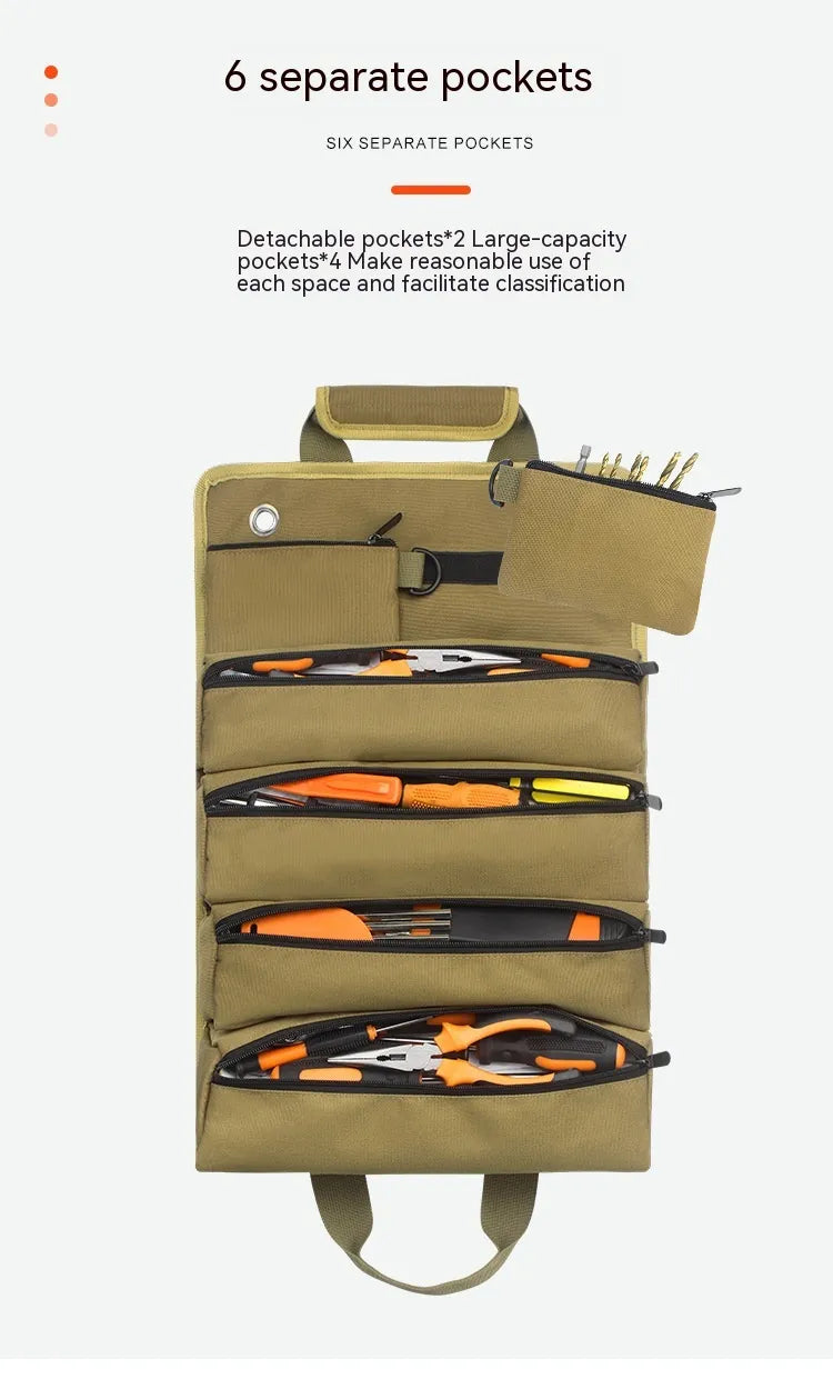 Functional Roll Up Tool Storage Bag by Anti Spier