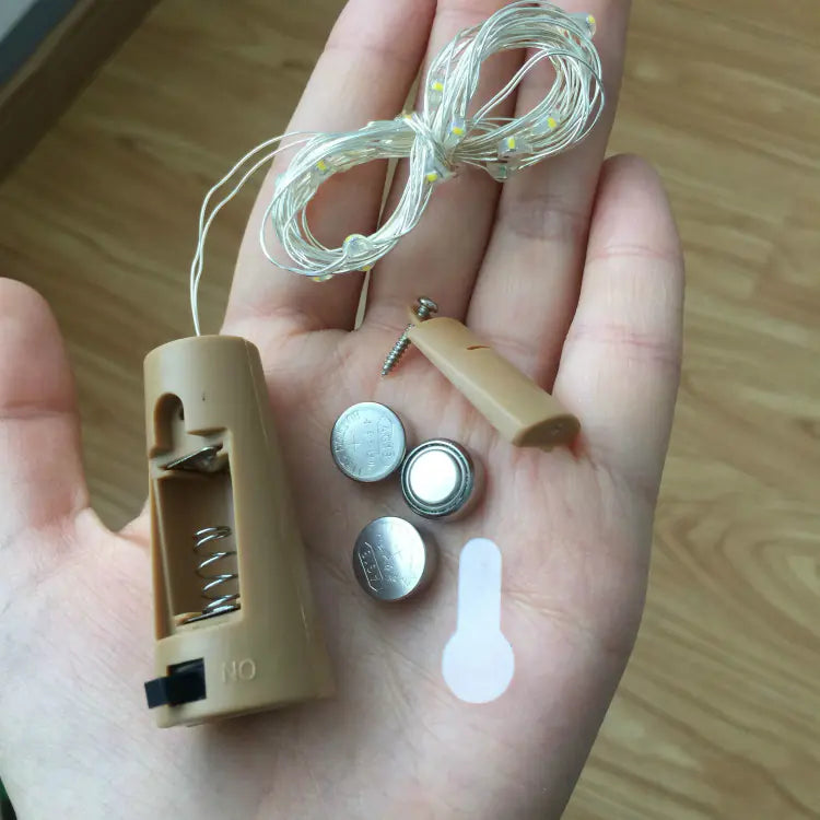 LED Bottle Cork Lights with Battery Box by Anti Spier
