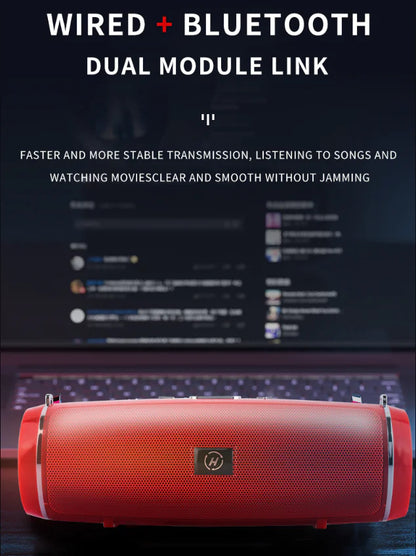 Bluetooth 5.1 Speaker Wireless Waterproof Outdoor Stereo LOUD Bass USB/TF Strap by Anti Spier