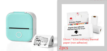 Portable Mini Thermal Label Printer Home Photo Printer Student Wrong Question Printer Bluetooth Mini Label Printer Price Tag by Anti Spier