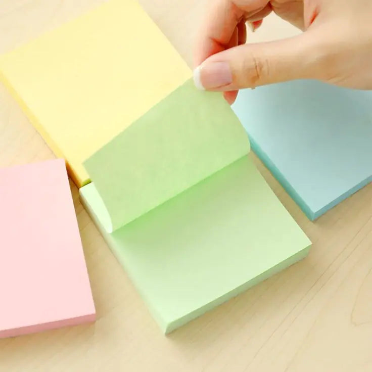 100 Ct. 3x3 Pastel Stick On Notes (4/Pack) – Sticky Notes by Anti Spier