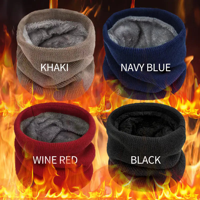 Unisex Thick Knit Wool Scarf by Anti Spier