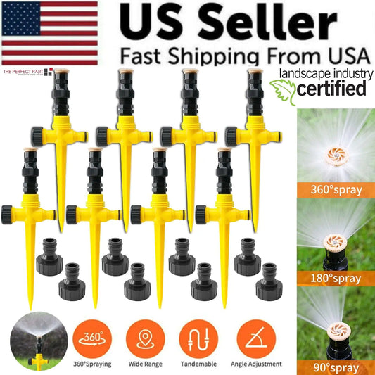 360° Rotation Auto Irrigation System Garden Lawn Sprinkler Patio Save Water USA by Anti Spier