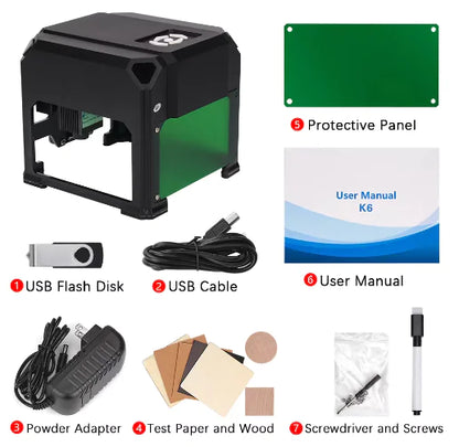 K4 Bluetooth Mini Laser Engraver & Cutter by Anti Spier