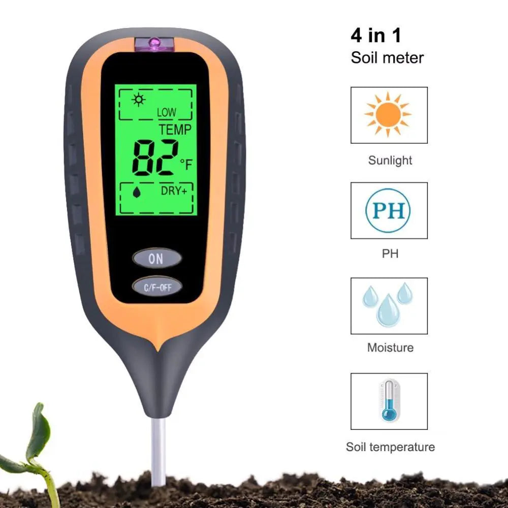 Soil Moisture and pH Meter Testing Instrument by Anti Spier