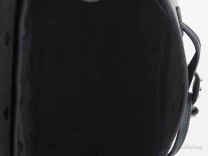 Kate Spade Leila Black Pebbled Leather Medium Flap Shoulder Backpack Book Bag by Anti Spier
