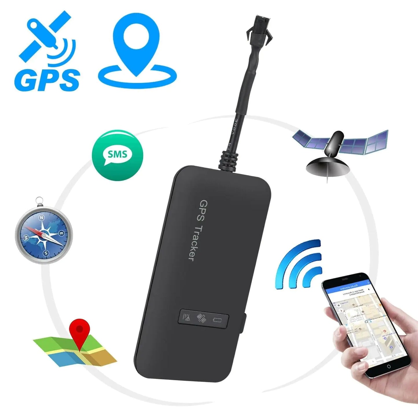 Real Time GPS Tracker Tracking Locator Device GPRS GSM Car/Motorcycle Anti Theft by Anti Spier