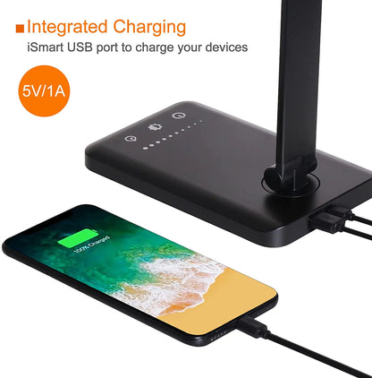 5 Lighting Mode LED Desk Lamp + Wireless Phone Charger by Anti Spier