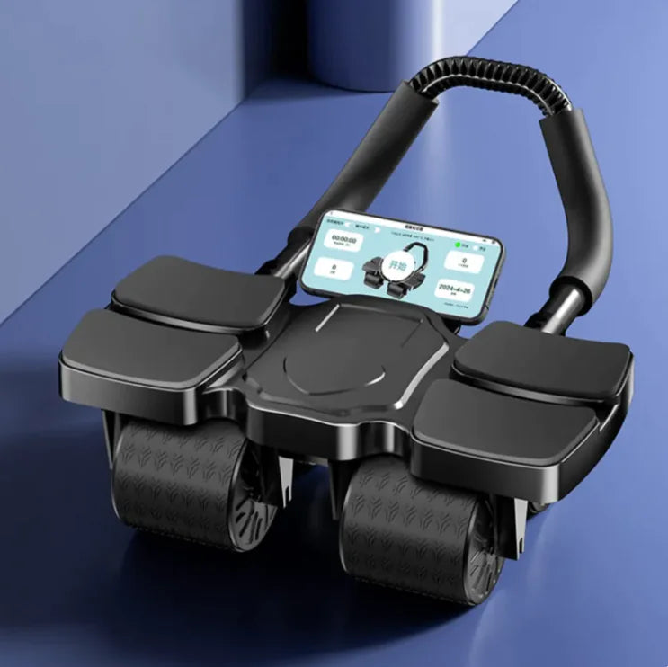 Smart Abdominal Wheel with Auto-Rebound & Fitness App Integration by Anti Spier