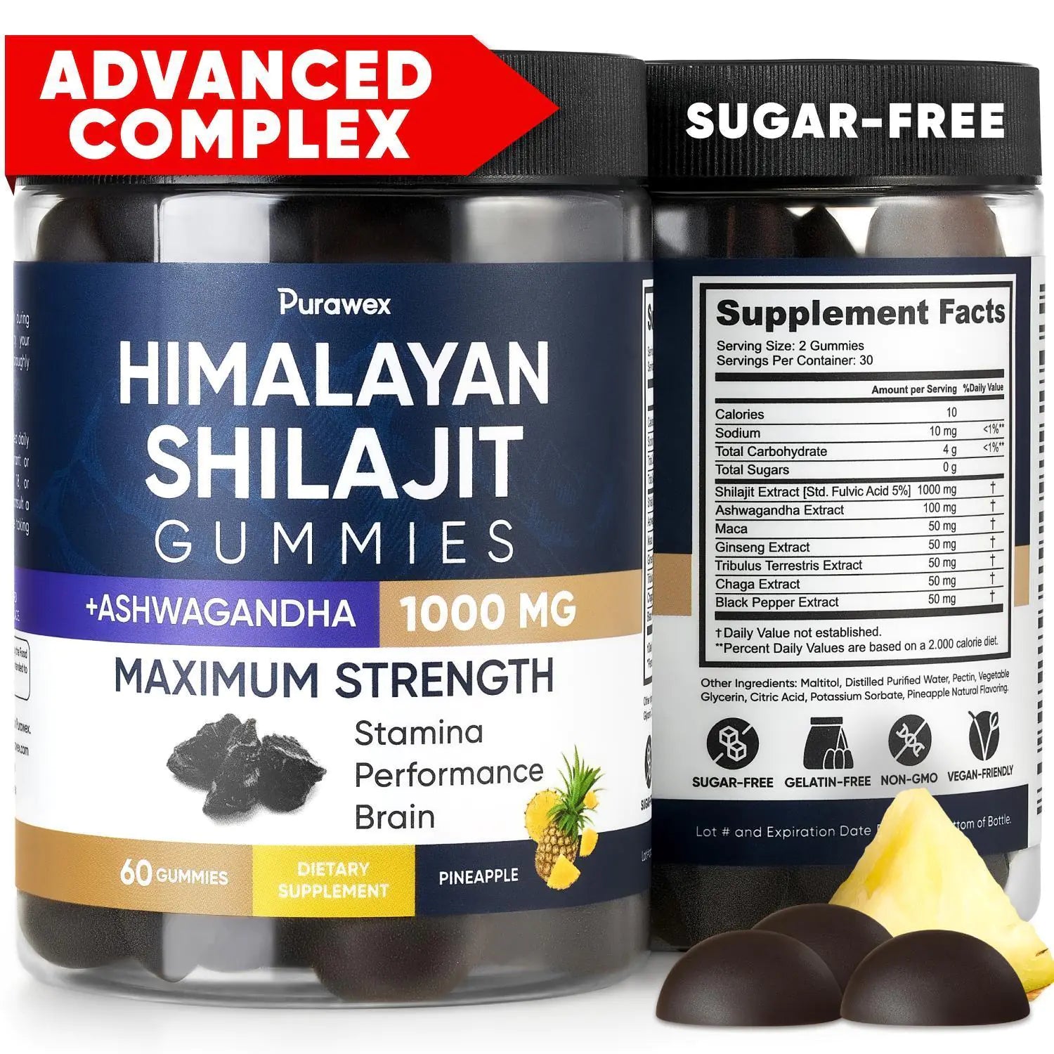 Shilajit Gummies 1000mg, Shilajit Gummies for Men and Women, Energy, Immunity by Anti Spier