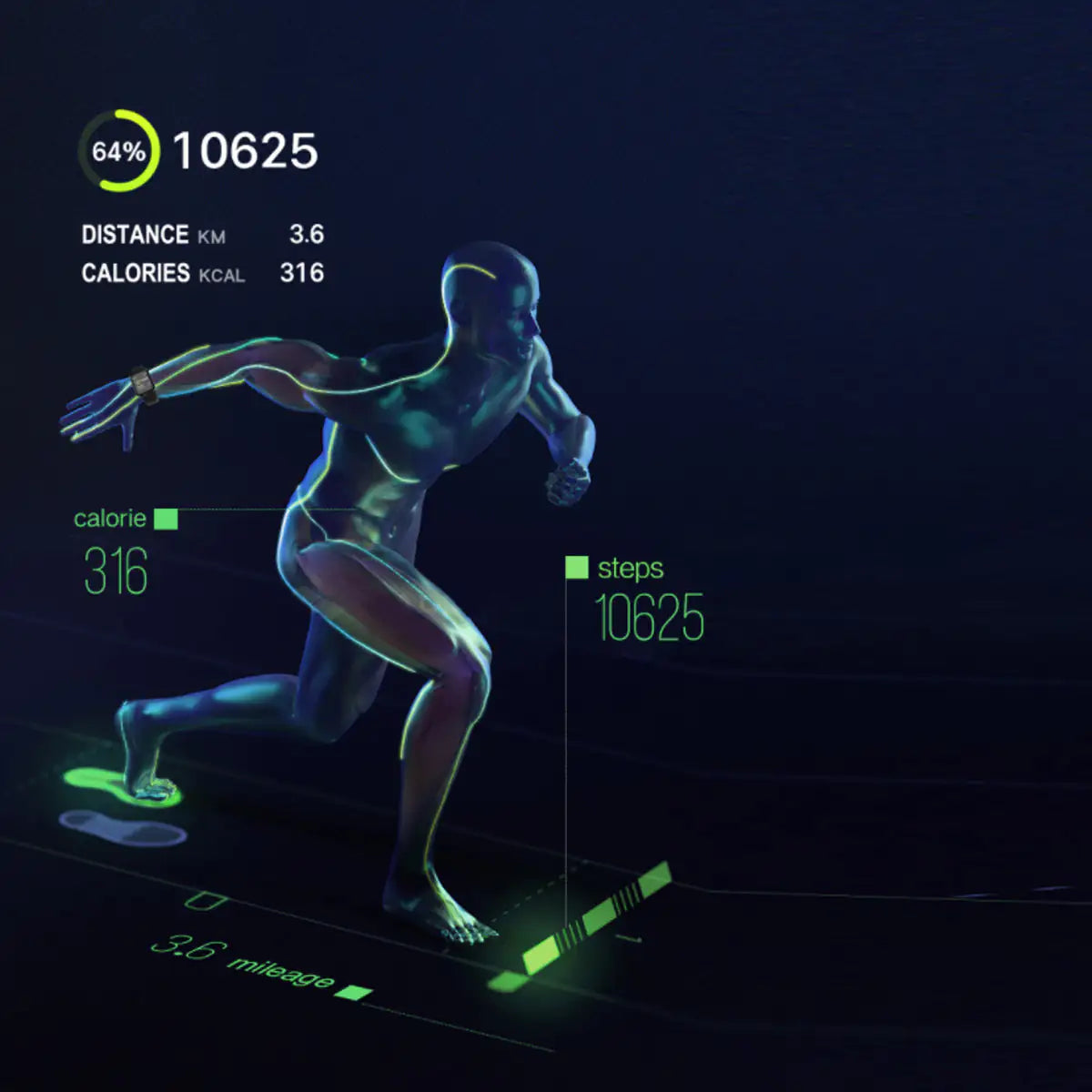 Smart Fit Total Wellness And Sports Activity Watch by Anti Spier