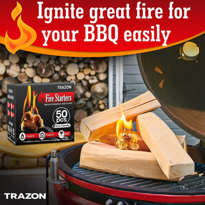Fire Starters for Indoor Fireplace Campfires Wood Stove Grill Charcoal Chimney by Anti Spier