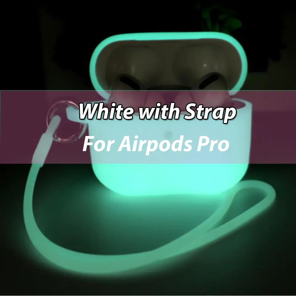 Glow-in-the-Dark Silicone Case for Apple AirPods Pro: Shockproof Protection by Anti Spier