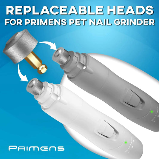 Primens Professional Dog Nail Grinder Replacement Head Pack of 3 Bits Tip by Anti Spier