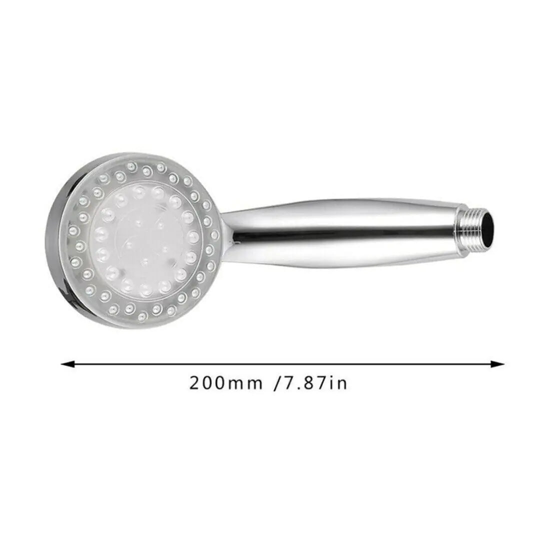 Handheld 7 Color Changing LED Light Water Bath Home Bathroom Shower Head Glow by Anti Spier