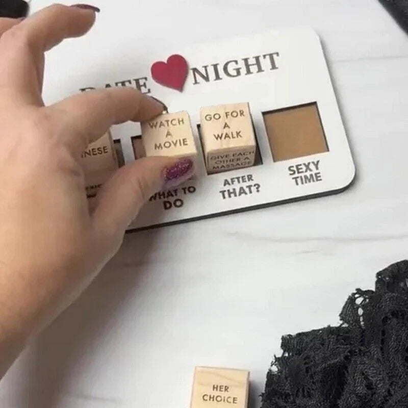 Date Night Dice After Dark Edition Date Night Wooden Dice Game For Couples Fun by Anti Spier