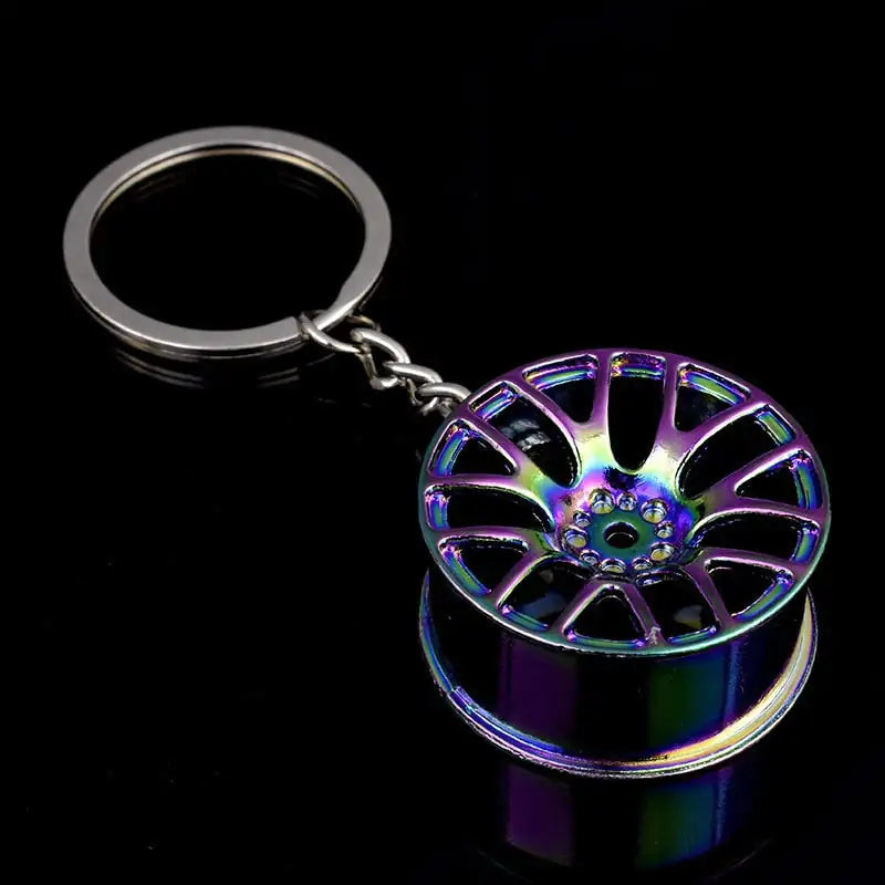 Wheel Rim Hub Tuning Keychain by Anti Spier