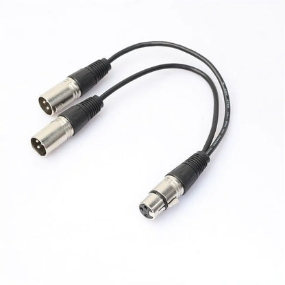 3Pin XLR Female Jack To Dual 2 Male Plug Y Splitter Cable Adapter Microphone USA by Anti Spier