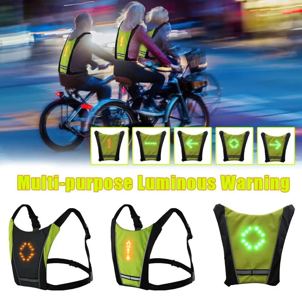 LED Cycling Safety Vest with Bag by Anti Spier