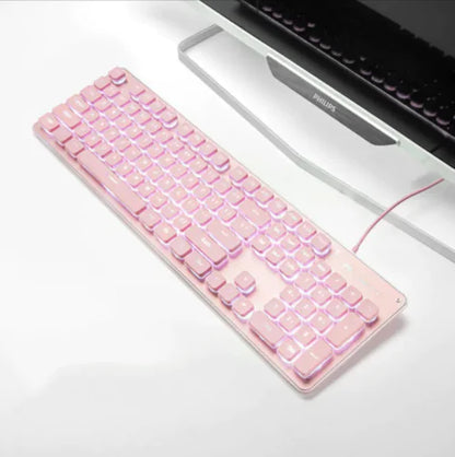 USB Wired Luminous Gaming Keyboard – Ideal for Home & Office Use by Anti Spier