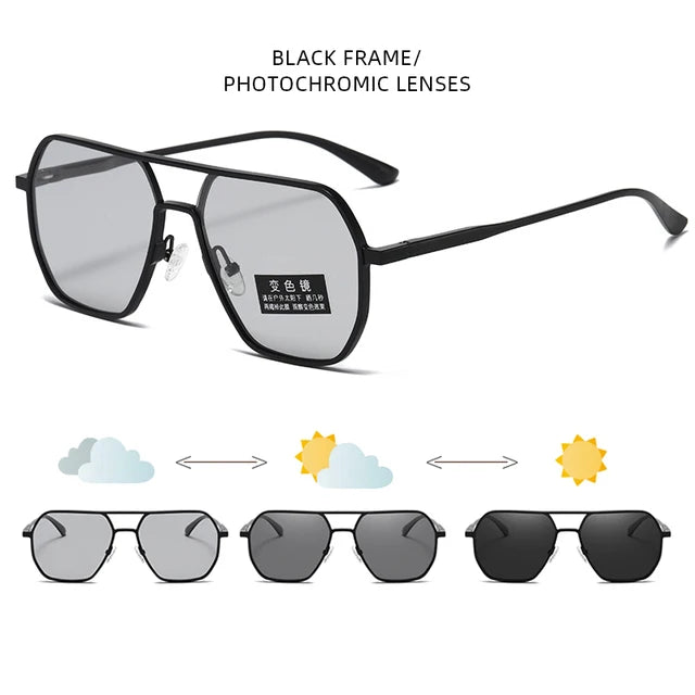 Luxury Metal Photochromic Sunglasses by Anti Spier