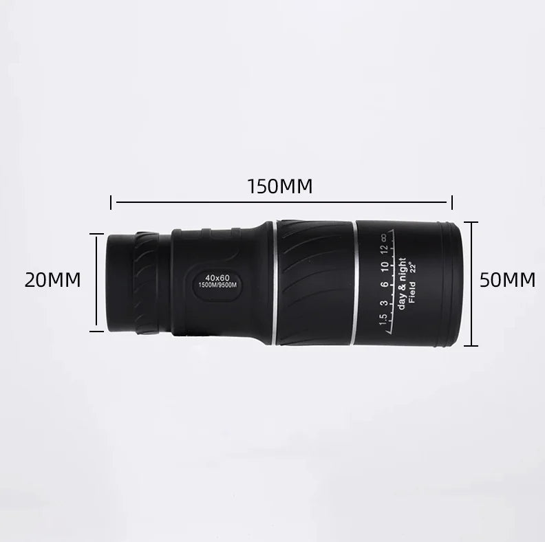 40X60 Monocular Binoculars With Night Vision BAK4 Prism High Power Waterproof by Anti Spier
