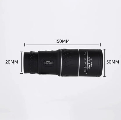 40X60 Monocular Binoculars With Night Vision BAK4 Prism High Power Waterproof by Anti Spier