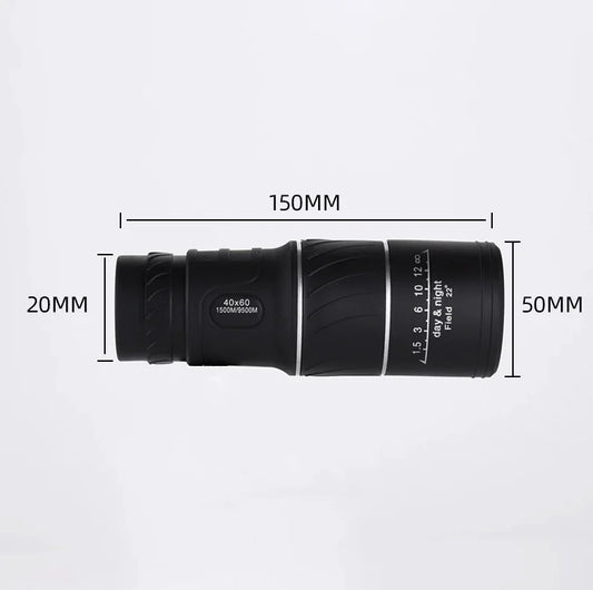 40X60 Monocular Binoculars With Night Vision BAK4 Prism High Power Waterproof by Anti Spier