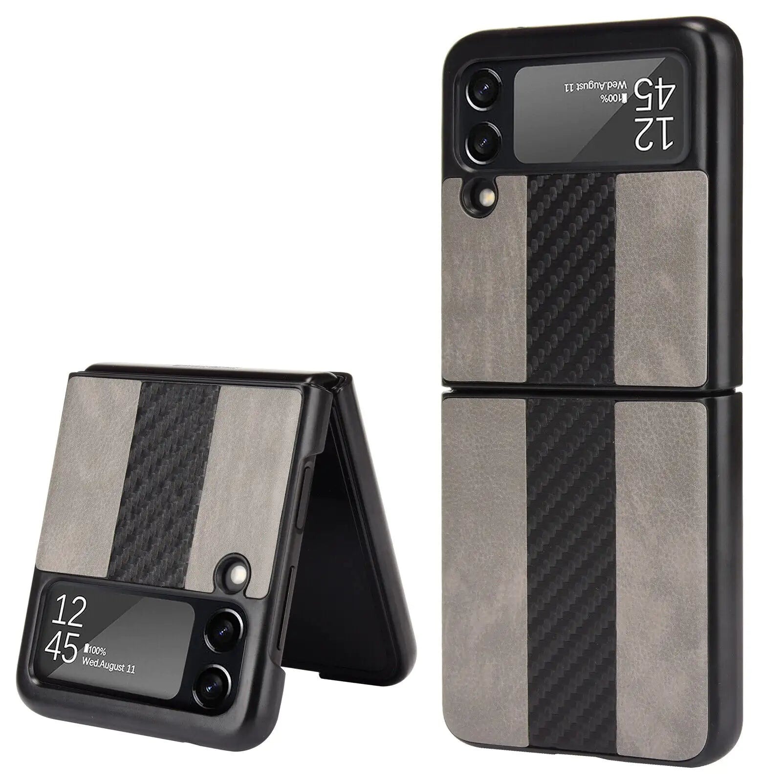 For Samsung Galaxy Z Flip 3 5G Slim Folding Leather Shockproof Phone Case Cover by Anti Spier