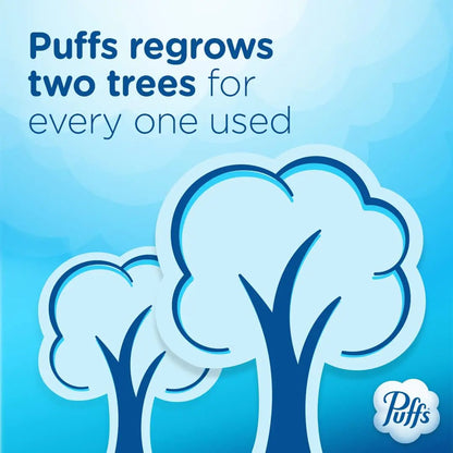 Puffs Ultra Soft Non-Lotion Facial Tissue, 8 Family Boxes, 124 Facial Tissues per Box 124 Count (Pack of 8) by Anti Spier