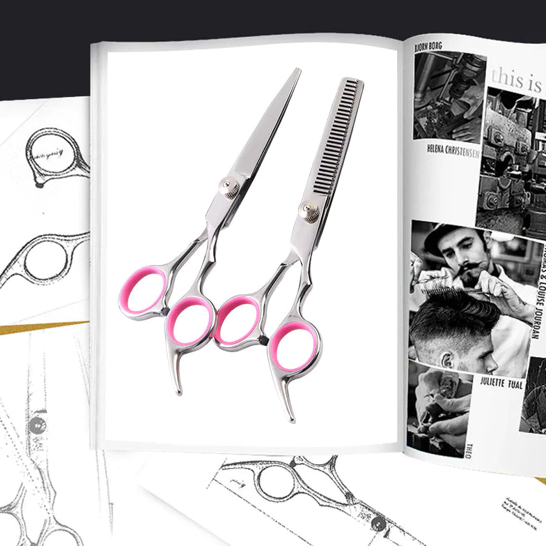 Pet Dog Grooming Scissors Stainless Straight Curved Thinning Shears Trimmer Kits by Anti Spier