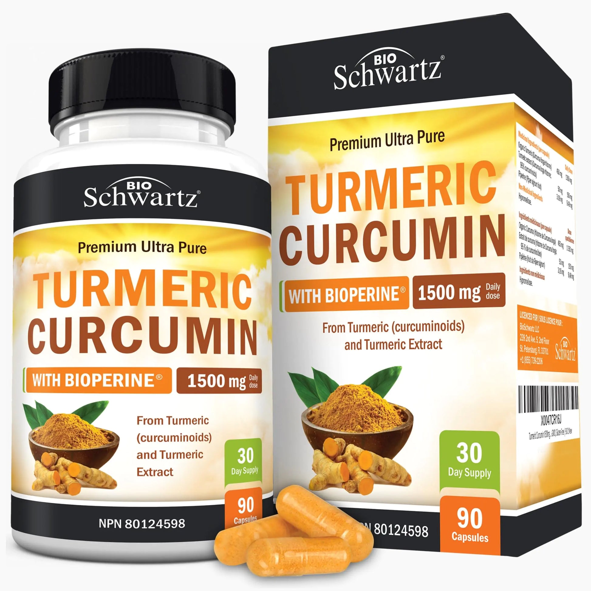 Turmeric Curcumin 1500mg | Turmeric Supplement + Black Pepper | Anti Inflammatory Pills & Joint Pain Relief | with BioPerine | High Potency Curcumin Supplements | Non-GMO Gluten-Free | 90 Ct by Anti Spier