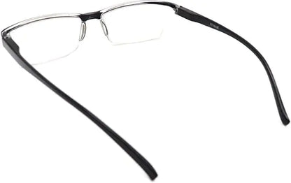 4 Pack Reading Glasses Readers Men Women Square Frame Spring Hinge Unisex Pairs by Anti Spier