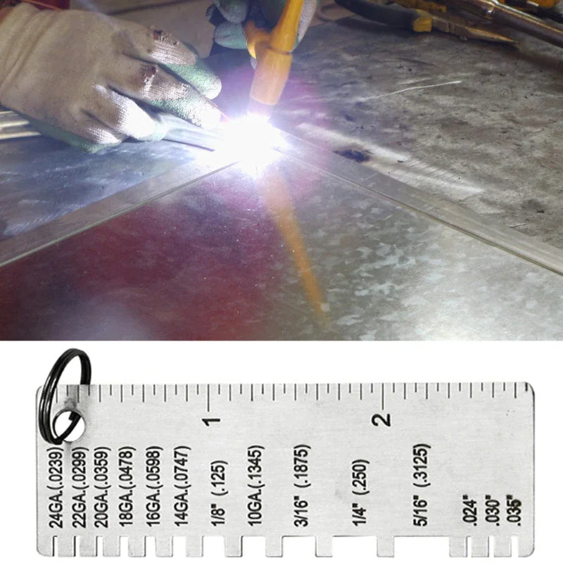 2PCS Thickness Gage Sheet Metal Gauge Measuring Tool Wire Gauge Stainless Steel by Anti Spier