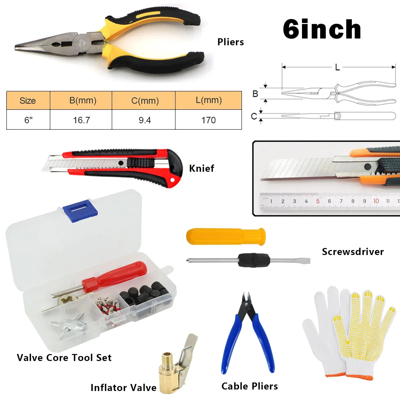 Car Tire Repair Tool Kit by Anti Spier