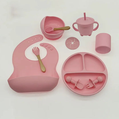 Baby Silicone Feeding Tableware Set by Anti Spier