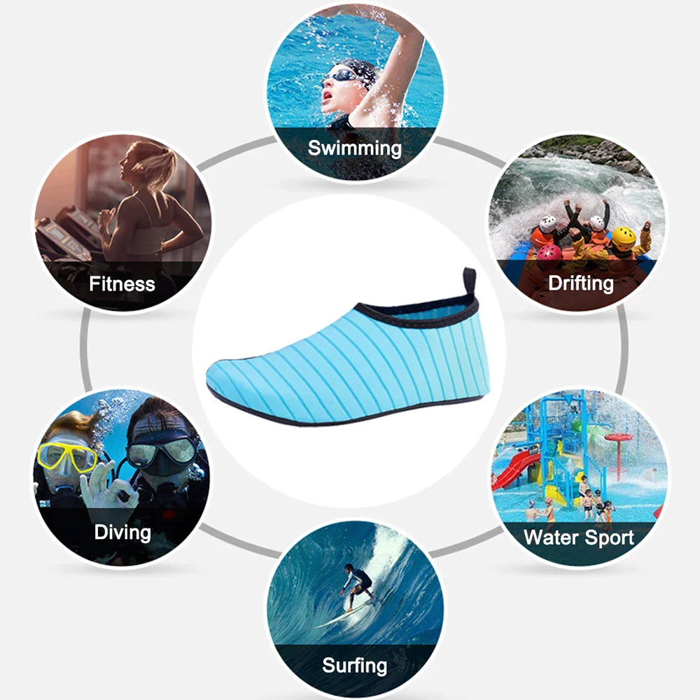 Water Shoes Men Women Skin Socks Aqua Surf Beach Yoga Swim Barefoot Quick-Dry by Anti Spier