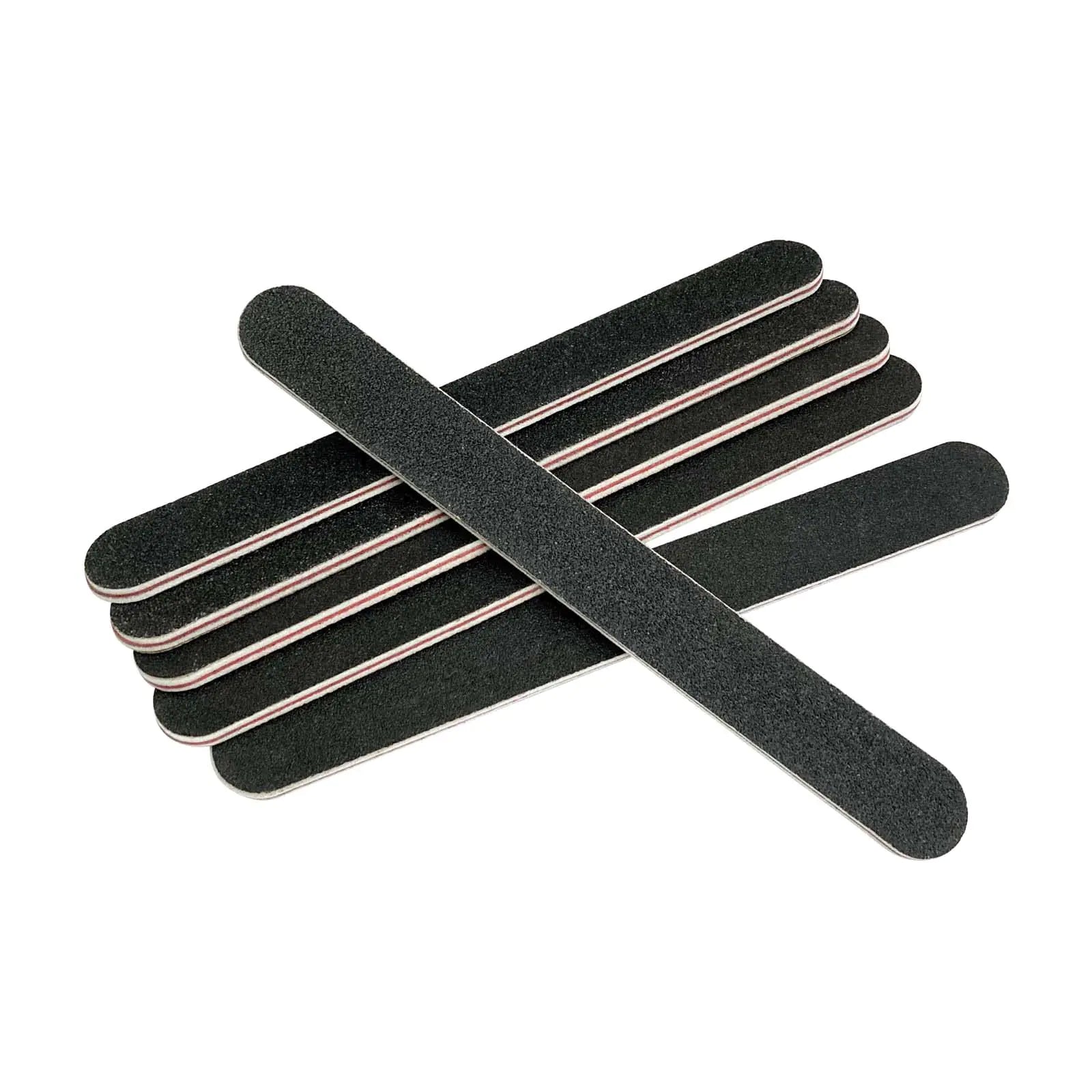 20 Pack 100/180 Grit Nail Files, Black Professional Reusable Emery Boards Manicure Tool for Acrylic Nails, Nail Buffering Files by Anti Spier