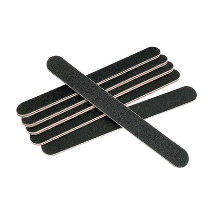 20 Pack 100/180 Grit Nail Files, Black Professional Reusable Emery Boards Manicure Tool for Acrylic Nails, Nail Buffering Files by Anti Spier