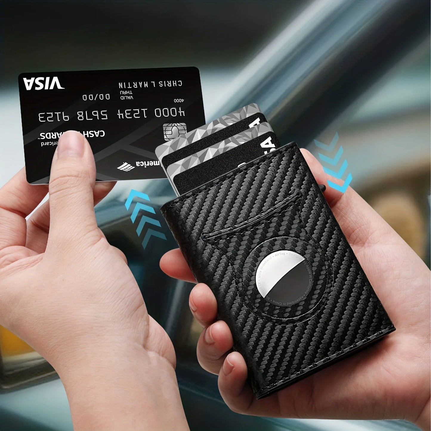 Men's Metal Card Wallet by Anti Spier