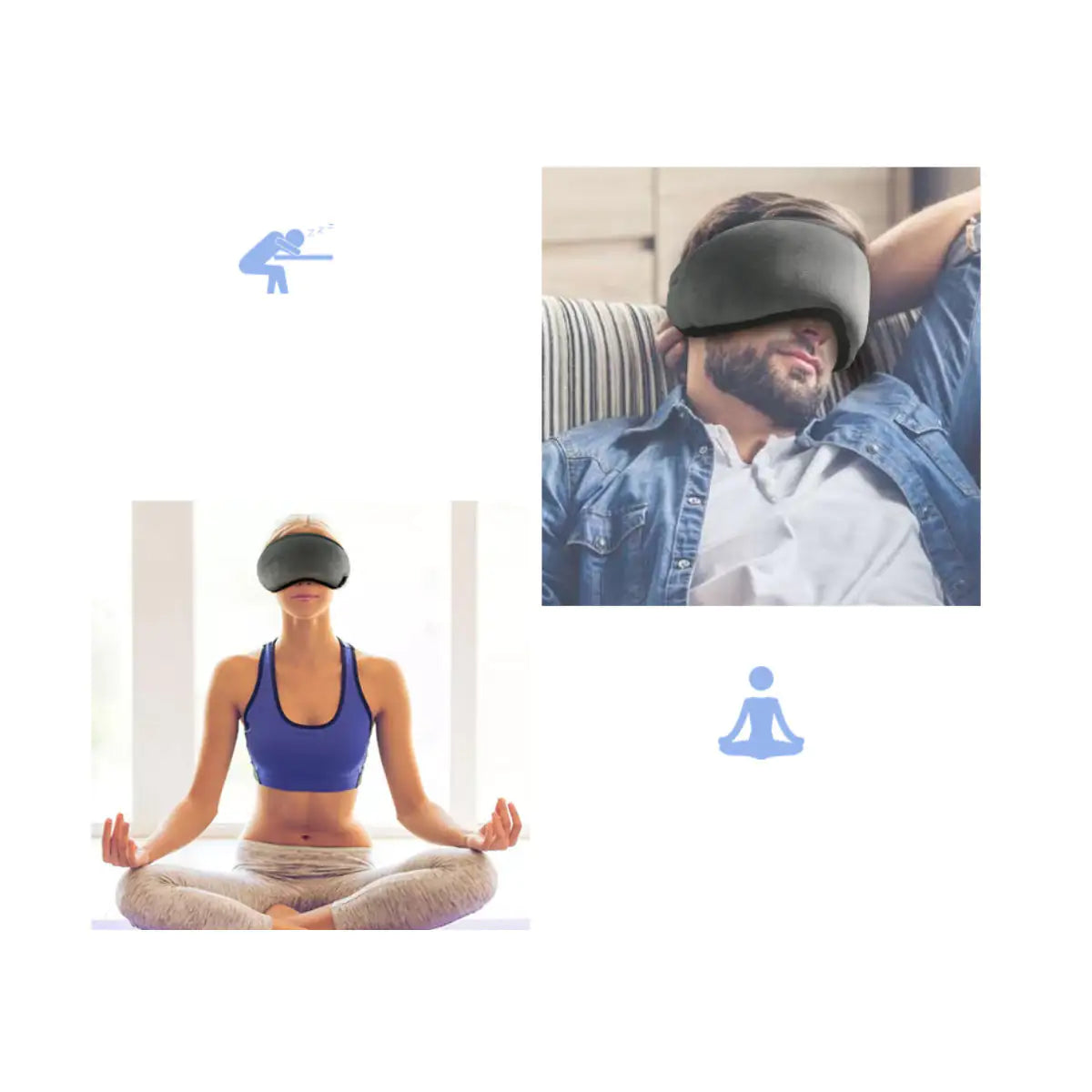 EZ Sleep Eye Blind Fold with Bluetooth Music by Anti Spier