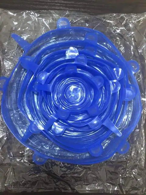 Silicone Stretch Lids Reusable Airtight Food Wrap Covers by Anti Spier