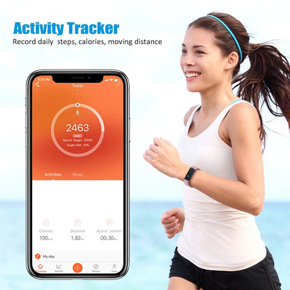 SmartFit Slim Activity Tracker And Monitor Smart Watch With FREE Extra Band by Anti Spier