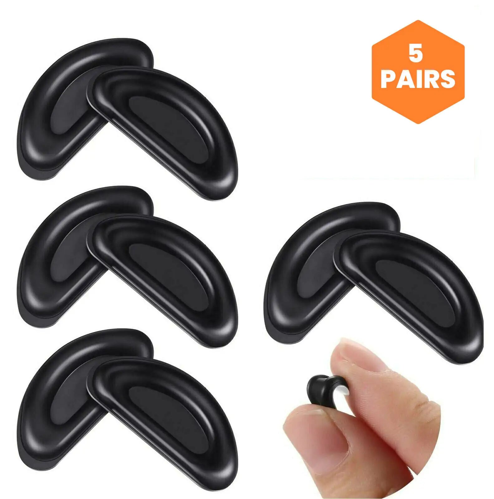 5 Pairs Anti-Slip Nose Pads For Eyeglasses by Anti Spier