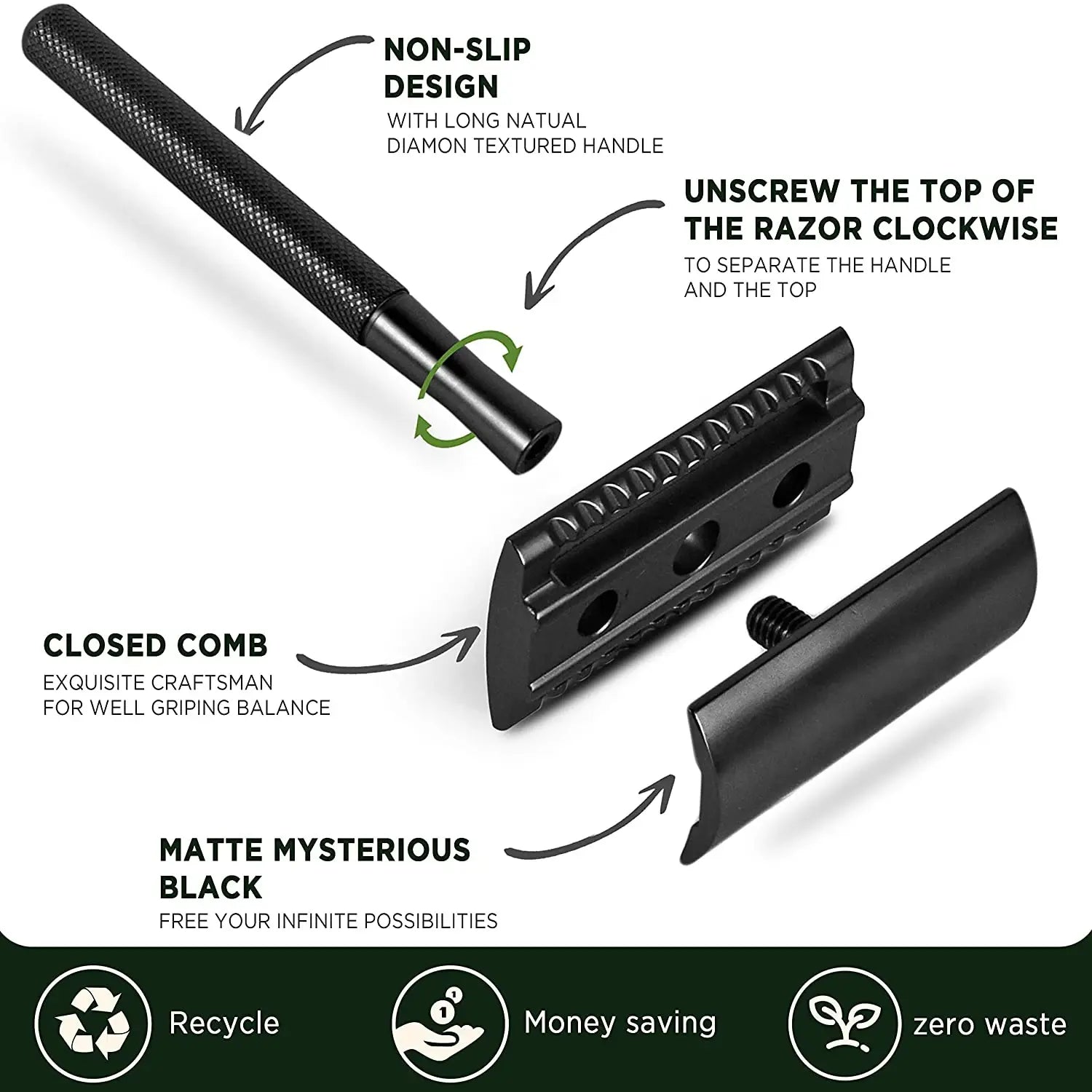 Double Edge Safety Razor For Men by Anti Spier