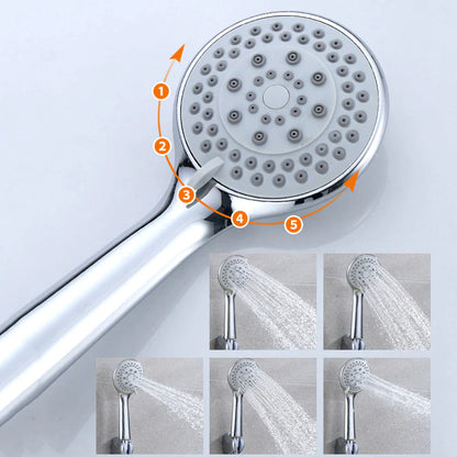 High Pressure Shower Head 5 Settings Handheld Shower Heads Spray With 5 FT Hose by Anti Spier